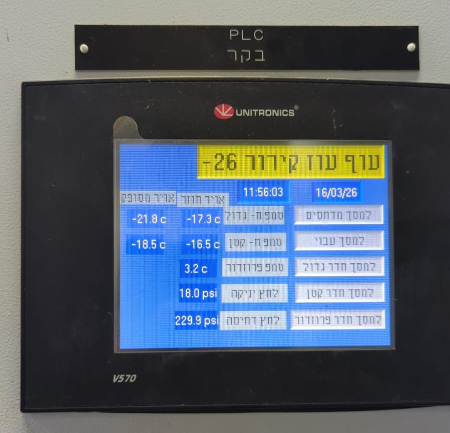 טיפול מקיף בתקלות במערכת קירור והקפאה מרכזית לתעשיית המזון